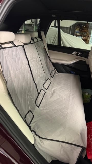 Lusso Gear Dog Car Seat Cover - Waterproof Non-Slip Car Back Seat Protector - Rear Car Seat Cover for Dogs - Universal Fit for Sedans Trucks SUVs - Scratchproof Backseat Car Cover - Machine Washable customer photo 1