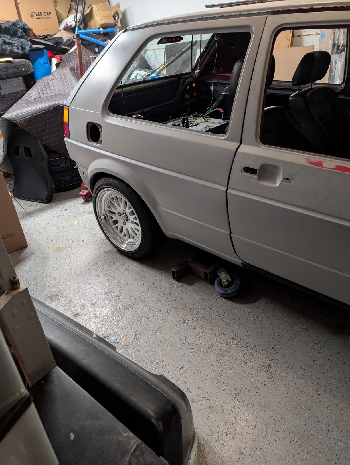 Circuit Performance CP21 16x8 White Wheel 4x100 [+25mm] compatible with Honda Civic EK EG, Acura Integra, BMW E30, Mazda Miata customer photo 1