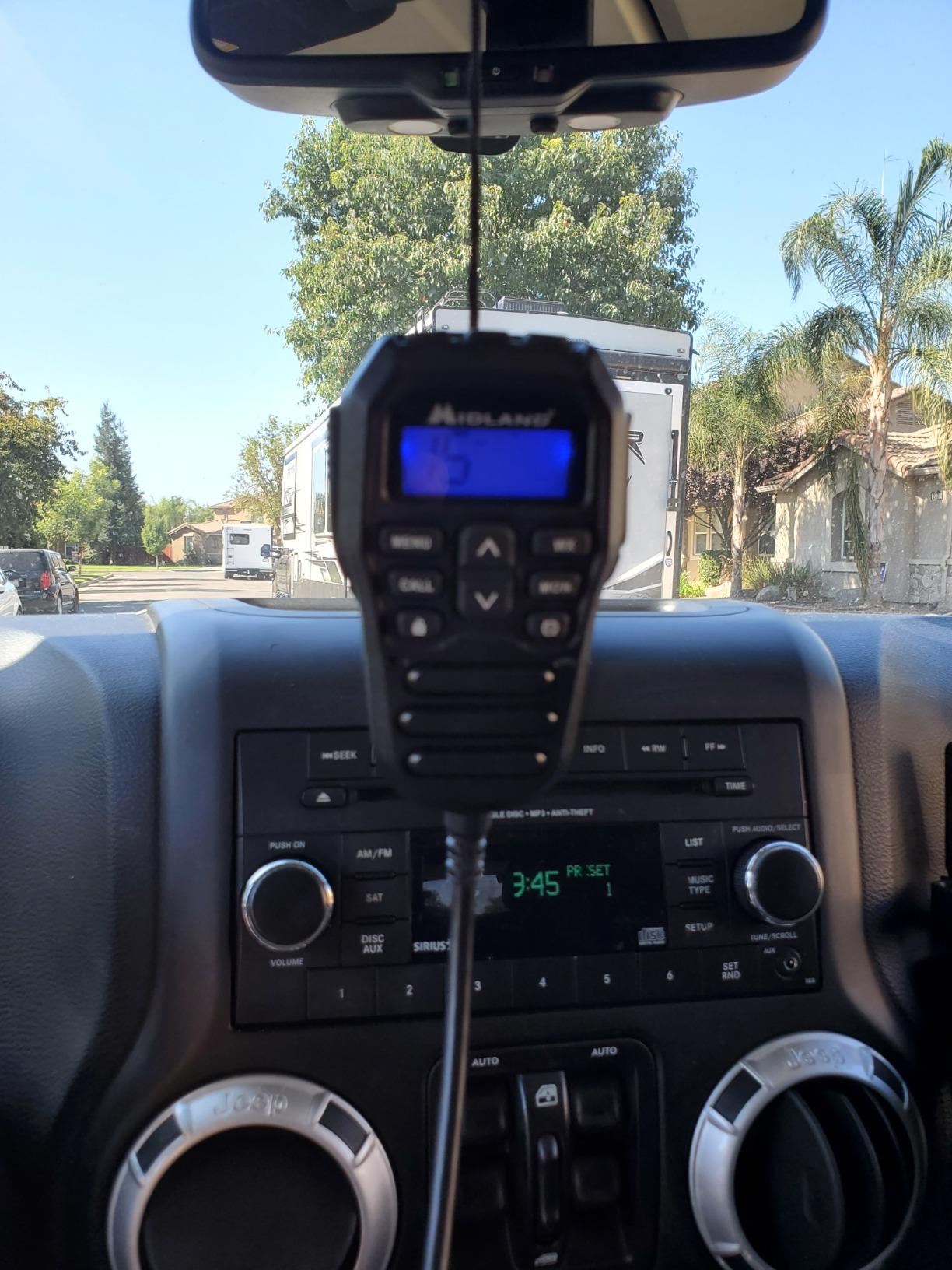 Midland - MXT275VP4-15 Watt GMRS MicroMobile Two-Way Radio - ATVs UTVs and Other Off-Road Vehicles - Overlanding Gear - Extended 3dB gain Roll Bar Mount Antenna Microphone Extension Cable customer photo 1