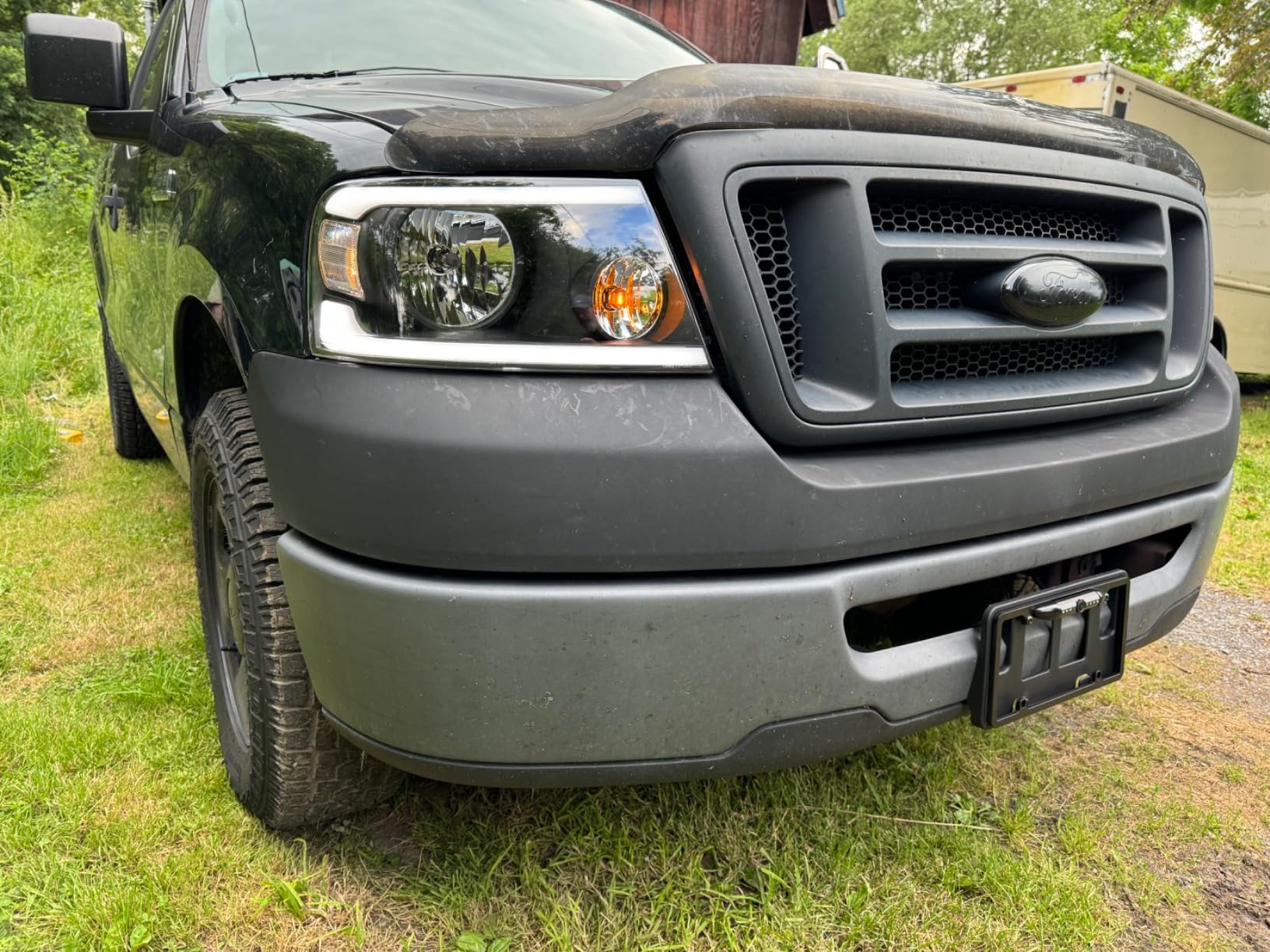 AUTOSAVER88 Switchback LED Tube Headlights Assembly Compatible with 2009 2010 2011 2012 2013 2014 Ford F150 F-150 DRL Headlight Headlamp Replacement Pair Black Housing Clear Reflector customer photo 1