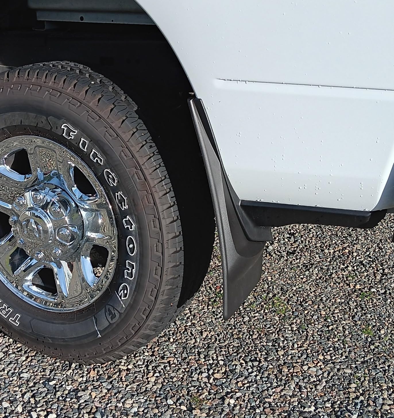 WeatherTech Custom No Drill Splash Guard MudFlaps for RAM Ram 2500/3500, Ram Truck 2500/3500 - Front & Rear Set (110108-120108), Black customer photo 2