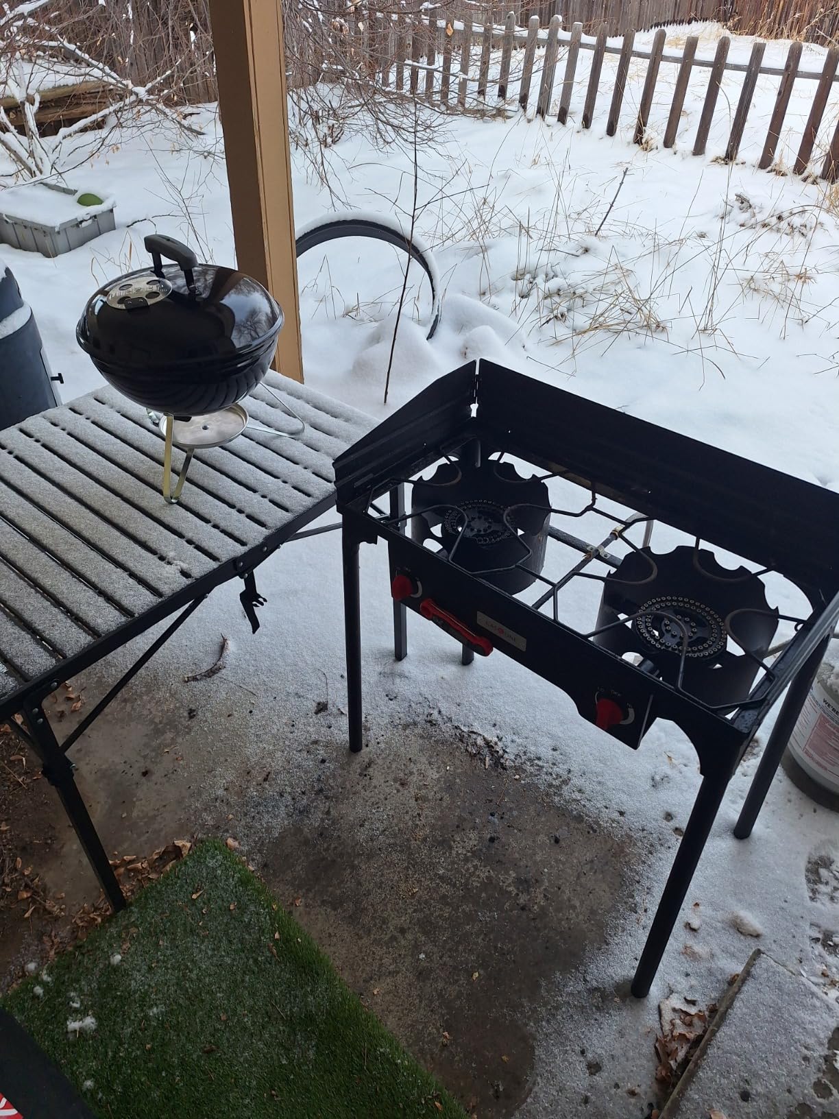 MOUNTAIN SUMMIT GEAR Heavy-Duty Roll-Top Table for Camping (Large) - Portable Aluminum-Top Folding Table with Steel Frame by Caddis Sports customer photo 1