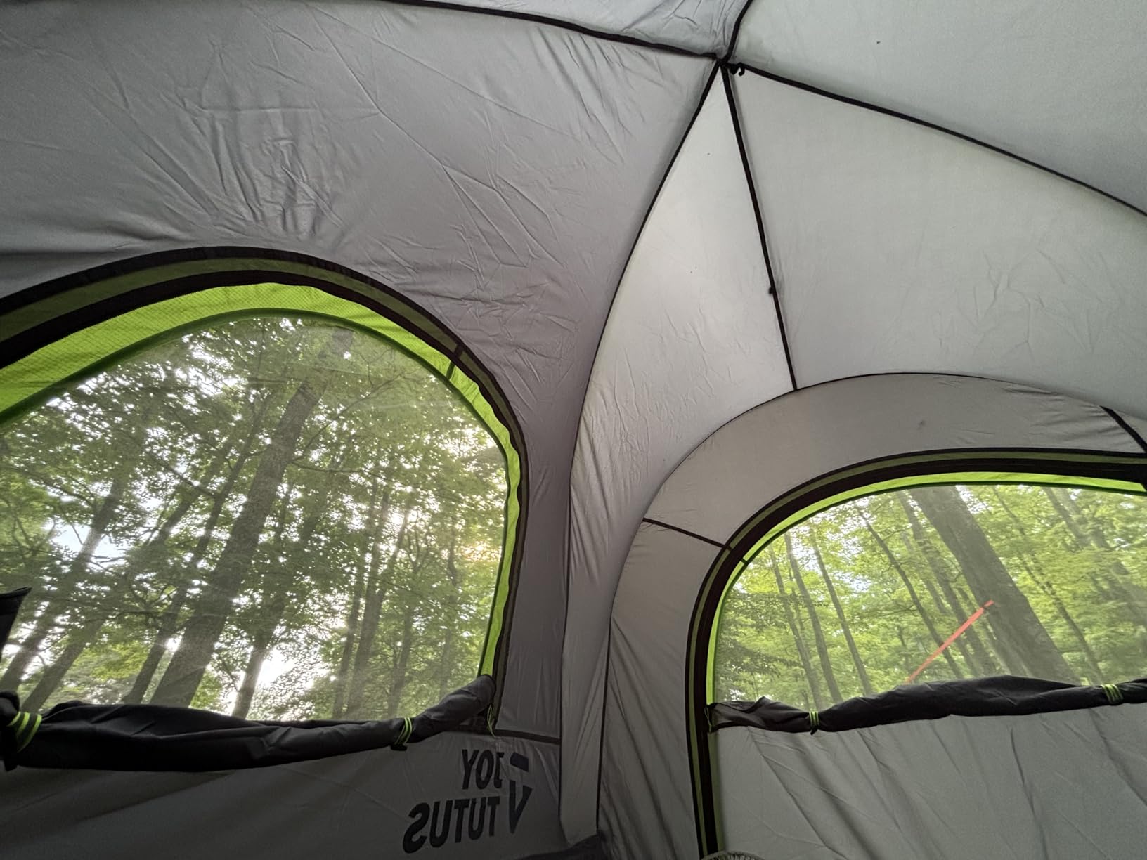 JOYTUTUS Pickup Truck Tent 2.0, Waterproof PU2000mm Double Layer for 2 Person, Portable Truck Bed Tent with Rainfly, 5.5'-5.8' Camping Preferred - Green customer photo 1