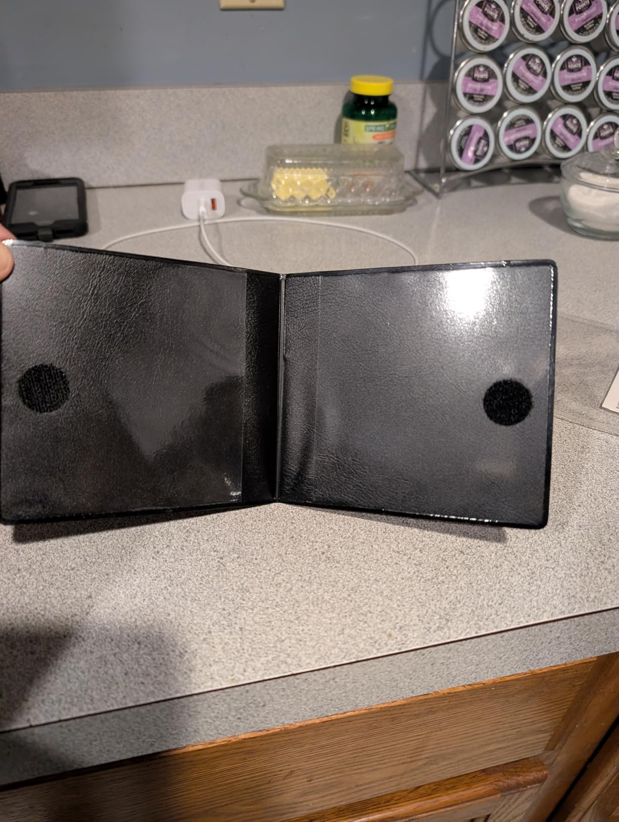 UYYE Car Registration and Insurance Card Holder, Vehicle Glove Box Car Organizer, Interior Car Accessories for Documents, Cards, License - 2 Pack customer photo 1