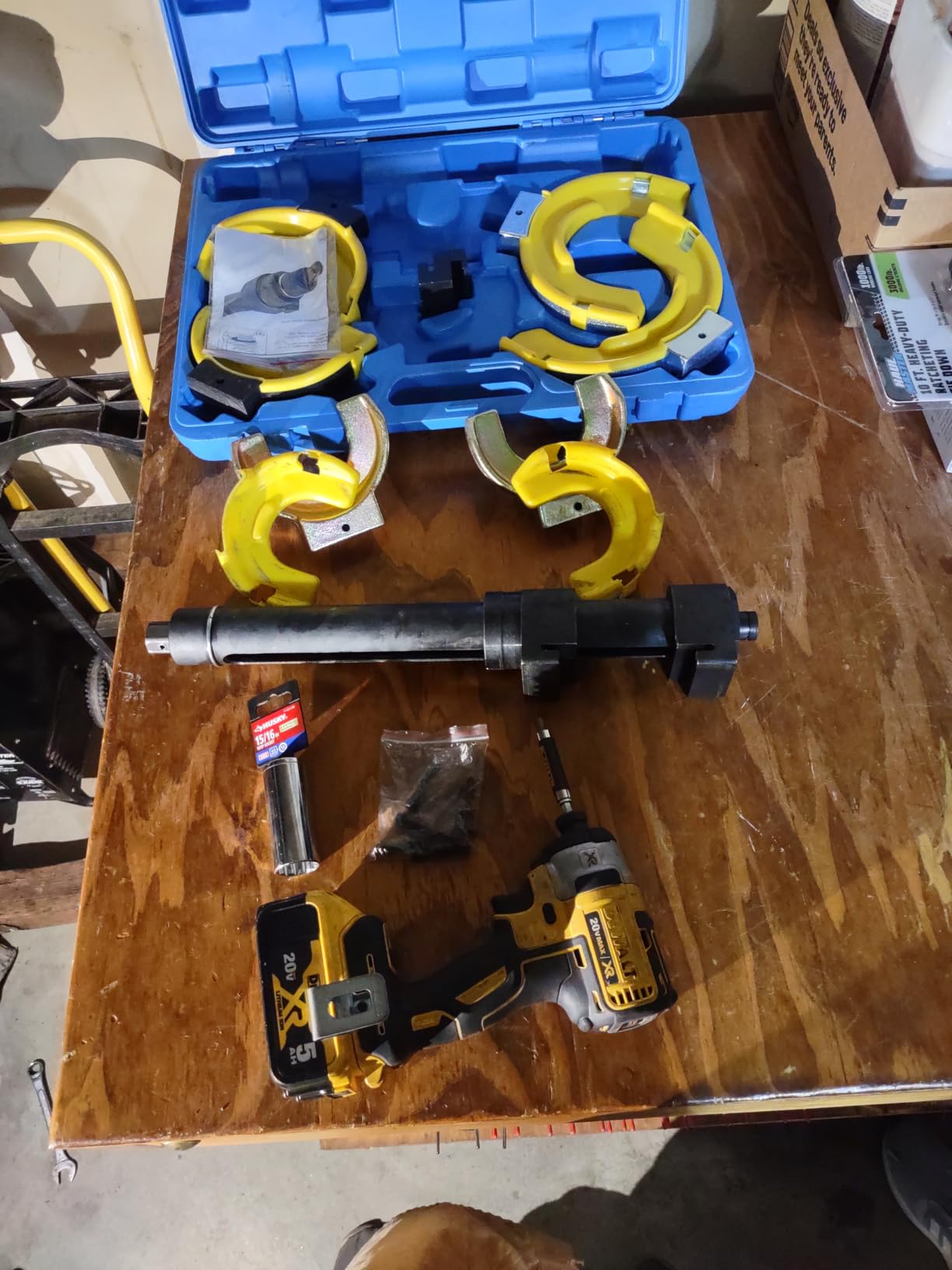 Heavy Duty Macpherson Strut Spring Compressor Tool - Impact Wrench Compatible, Coil Spring Extractor Kit with Overload Protection & Safety Guard, 3 Interchangeable Forks for Car & UTV customer photo 2