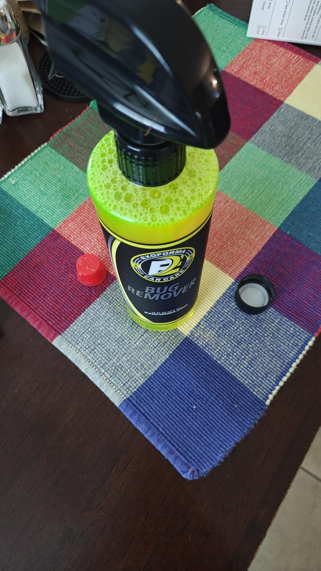 ExoForma Bug Remover - 16 oz Bug Spray Remover, Effortlessly Dissolves Bugs and Bug Splatter - Quick & Safe for Car Paint, Rubber, Metal, Glass, Chrome & More customer photo 2
