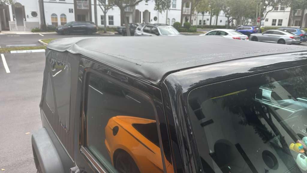 TACTIK Fabric Only Replacement Soft Top, Black Diamond - Fits Jeep Wrangler JK 2-Door - Custom-Fit Fabric Roof with Removable Side and Back Window (2013-2018 Wrangler JK 2-Door) customer photo 1