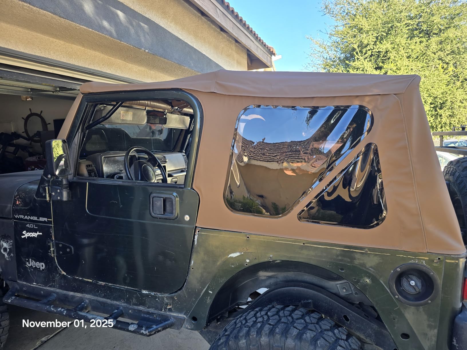 TACTIK Fabric Only Replacement Soft Top - Fits Jeep Wrangler TJ 1997-2006 - Custom-Fit Fabric Roof with Removable Side and Back Window customer photo 1