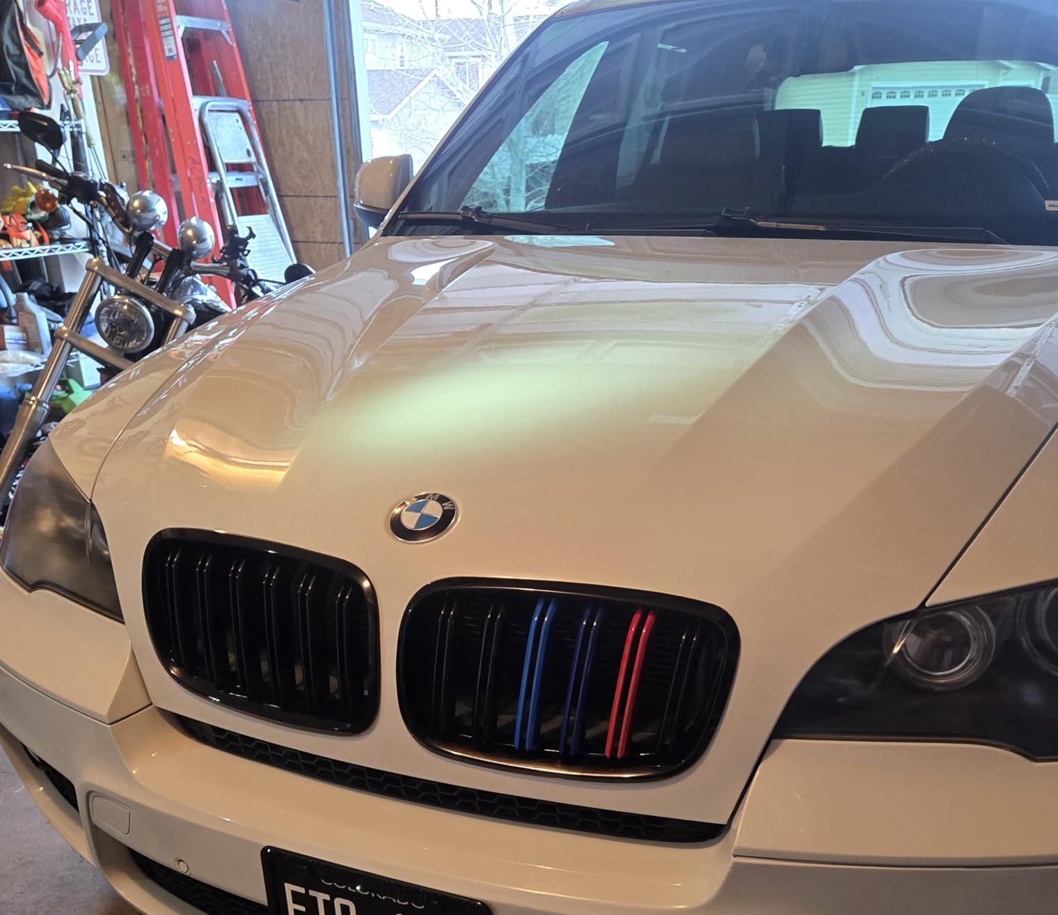Grill Gloss Black Color Compatible with 2007-2014 BMW X5 E70 X6 E71 Front Kidney Grille ABS with Double Slats customer photo 1