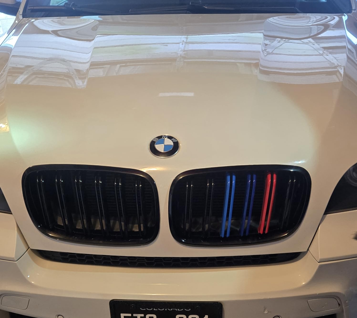 Grill Gloss Black Color Compatible with 2007-2014 BMW X5 E70 X6 E71 Front Kidney Grille ABS with Double Slats customer photo 2