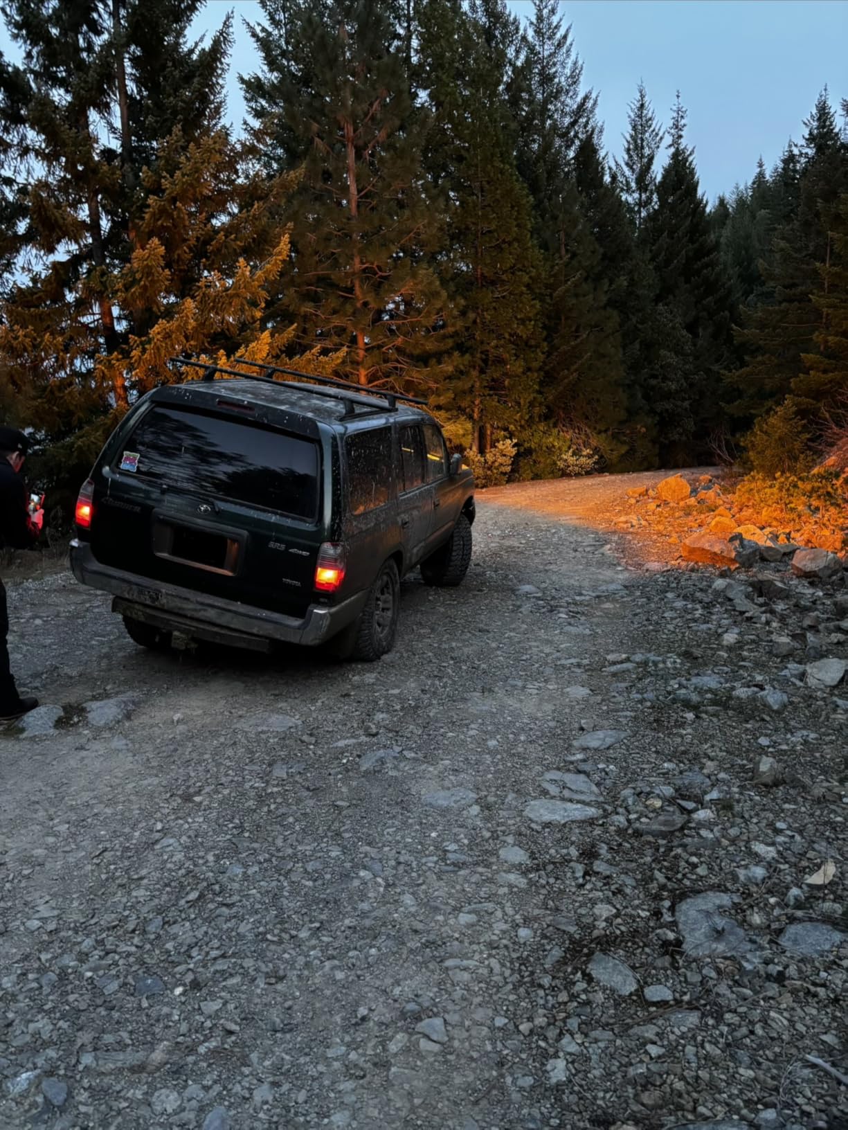 Auxbeam 6 Modes Amber White Series Flush Mount Strobe Lights 5 Inch 72W LED Pods Spot Flood Combo Flashing/Warning Multi-Function Offroad Lighting Bumper Grille Mount, Pair customer photo 2