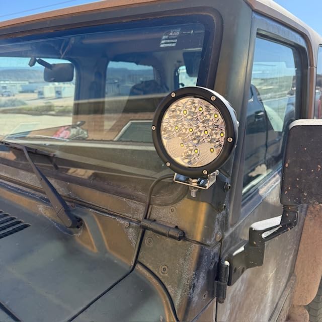 Nilight 5.7 Inch Round 50W LED Driving Light w/ 16AWG DT Connector Wiring Harness 6500LM IP68 Spot Flood Combo Work Lamp for Offroad ATV UTV SUV Motorcycle Truck Tractor Boat customer photo 1