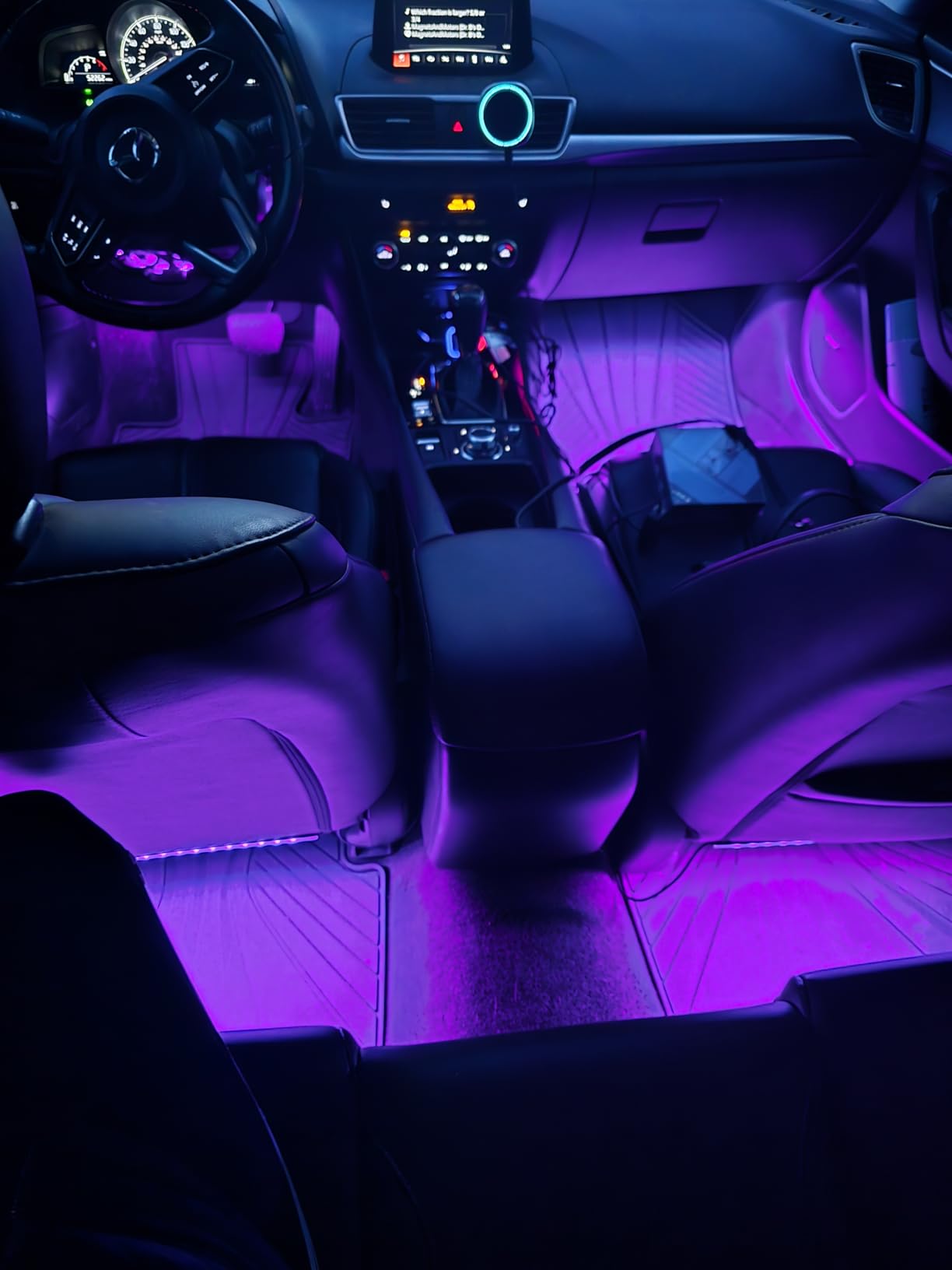 Govee Car LED Strip Lights, Smart RGBIC Interior Car Lights with APP Control, 4 Music Modes and 16 Million Colors, 2 Lines Design LED Lights for Car Decor, DC 12V customer photo 1