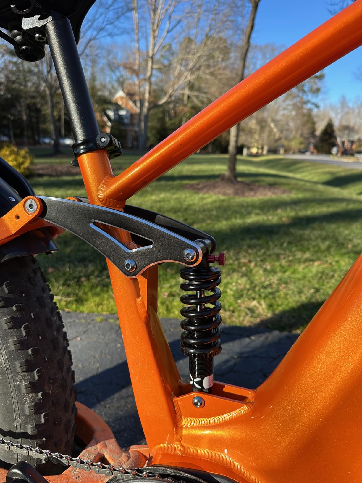 JFOYH Coil+Oil Shock Absorber Adjustable Damping Hydraulic Rear Shocks For MTB/E-Bike/Scoters, 125MM/150MM/165MM/190MM 550LBS/1000LBS/1500LBS customer photo 1