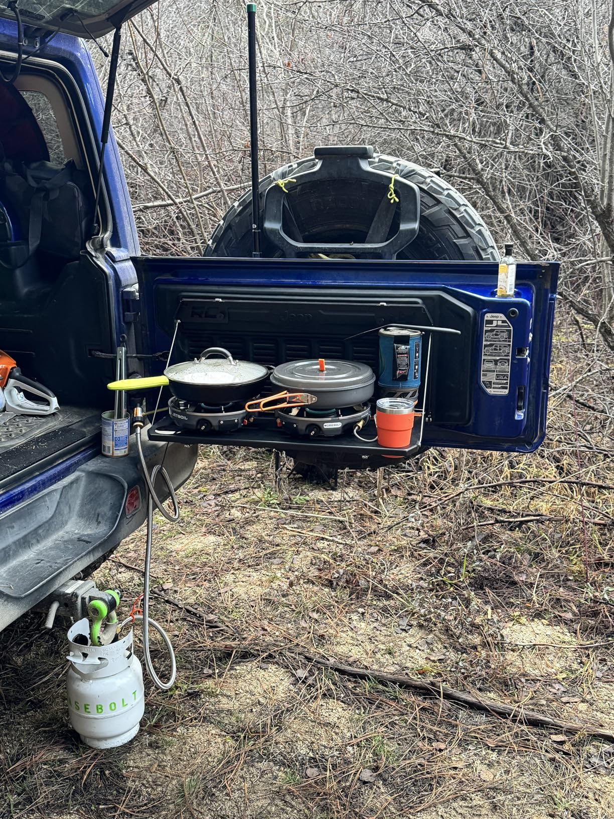 Rough Country Folding Rear Tailgate Table for Jeep Wrangler JL/Unlimited (2018-2024) customer photo 1