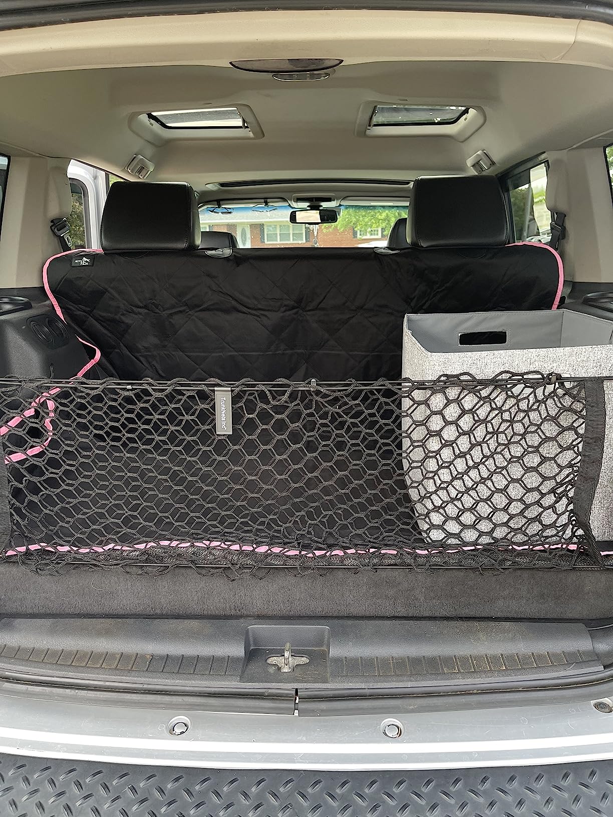 Active Pets Cargo Liner for Dogs, Durable Non Slip Vehicle Seat Cover, Protects Against Dirt & Fur, Pet Cargo Liner for SUV & Trucks, Large Size Trunk Cover for Dogs Universal Fit - Black customer photo 2