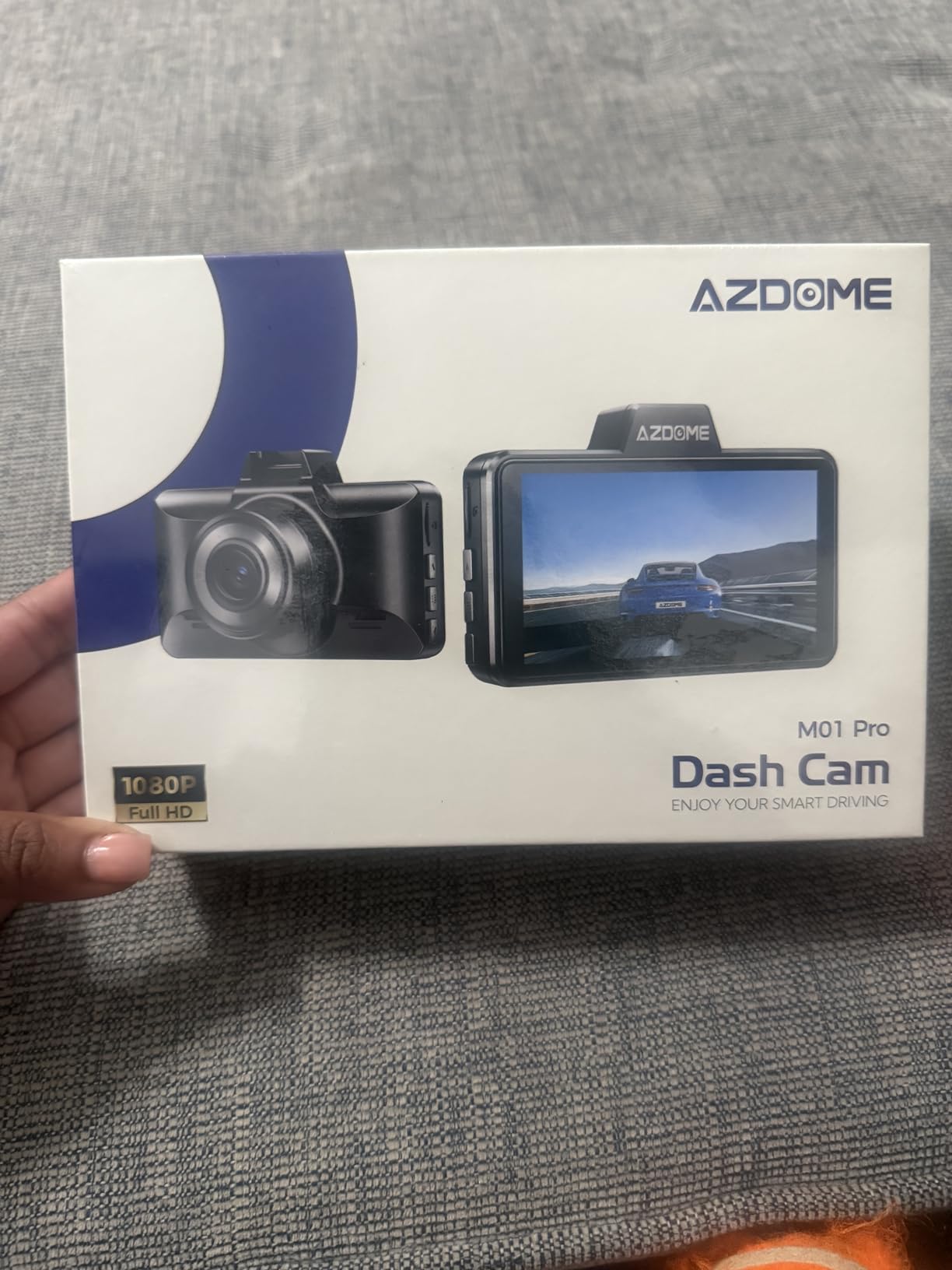 AZDOME M01 Dual Dash Cam Front and Rear with Free 64GB Card, 3