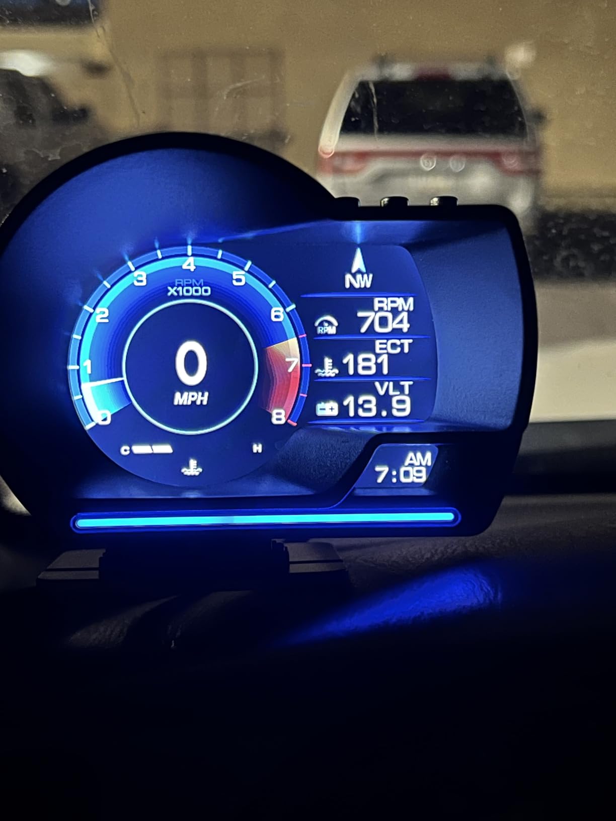 obd2 Gauge Display Heads up Display for Cars Car HUD Head Up Display P6, OBD+GPS Smart Gauge, obd2 Speedometer with Speed,RMP,Water Temperature,Overspeed Alarm,Works Great for Most Cars customer photo 1