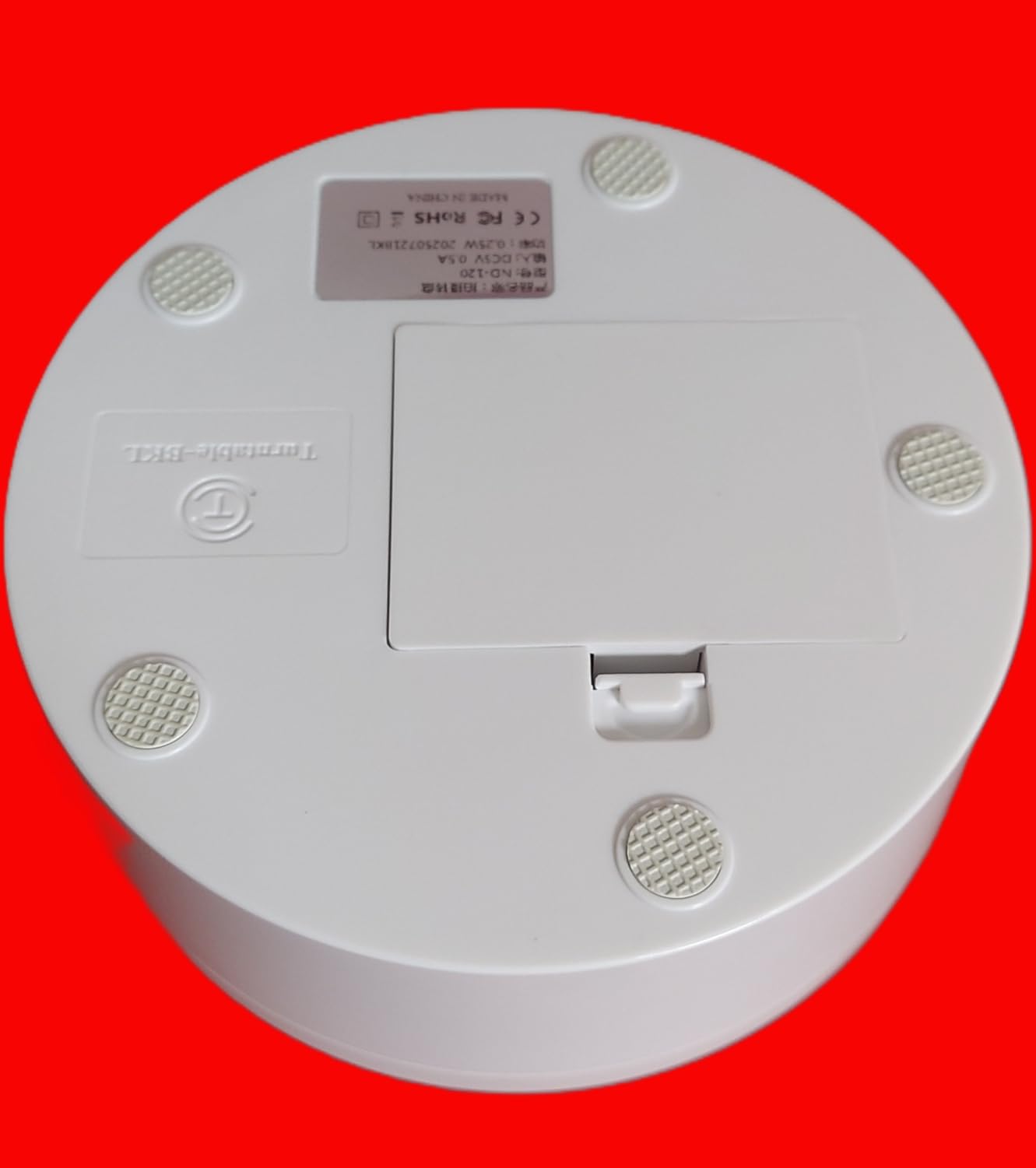 YVV Turner Cup Rotating Display Stand for Epoxy Glitter Tumbler, 360 Degree Automatic Mute Rotating Turntable for Photography Products Tumbler Making Supplies Spinner 4.72*1.77in Motorized Rotation customer photo 2