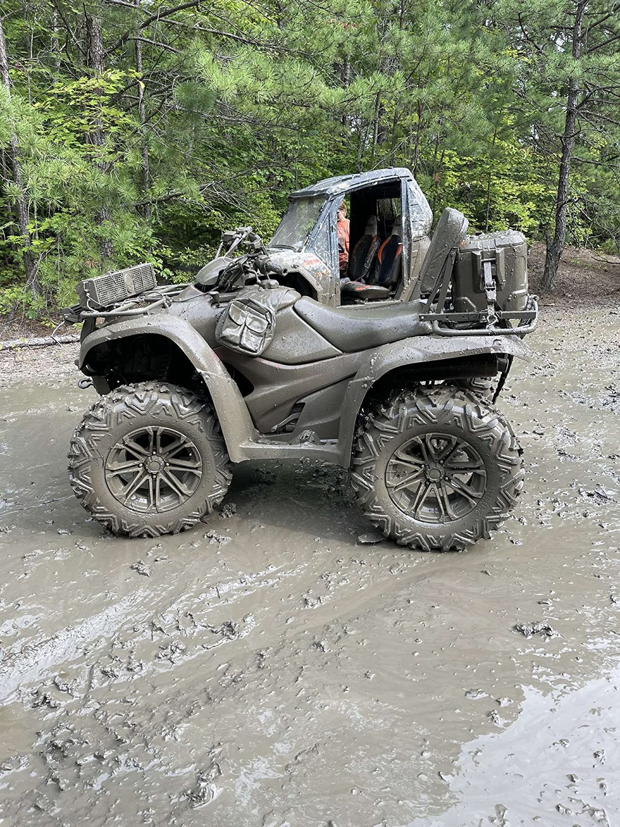 Kewig Bike Phone Mount Waterproof, Motorcycle Phone Mount with Aluminum Alloy Handlebar Mount Base & Touch-Screen customer photo 2