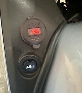 12V USB Outlet 2 Pack, Dual Quick Charge 3.0, Socket Waterproof Aluminum Charger with LED Voltmeter and Power Switch, Adapter for Marine Motorcycle Truck Golf Cart RV, Car etc. customer photo 1