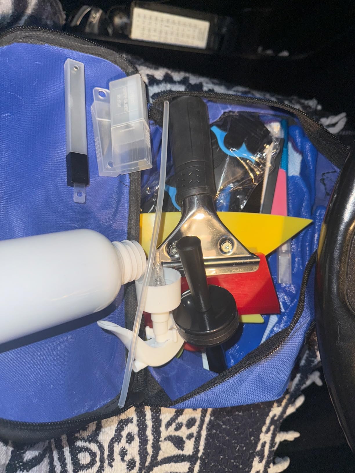 DIYSELF Window Tint Kit for Cars, 45 Pcs Vehicle Glass Protective Film Wrapping Set, Squeegee for Vinyl, Vinyl Wrap Tools, Window Tint Tools, Car Film Kit customer photo 1