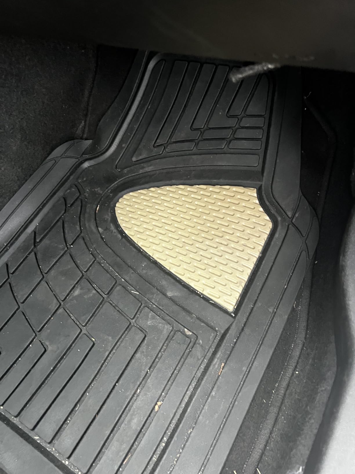 FH Group Premium Liners Tall Channel Trimmable All Weather Rubber Full Set Car Floor Mats (Black) w. Trimmable All-Season Cargo Liner (Black) - Universal Fit for Cars Trucks and SUVs customer photo 1