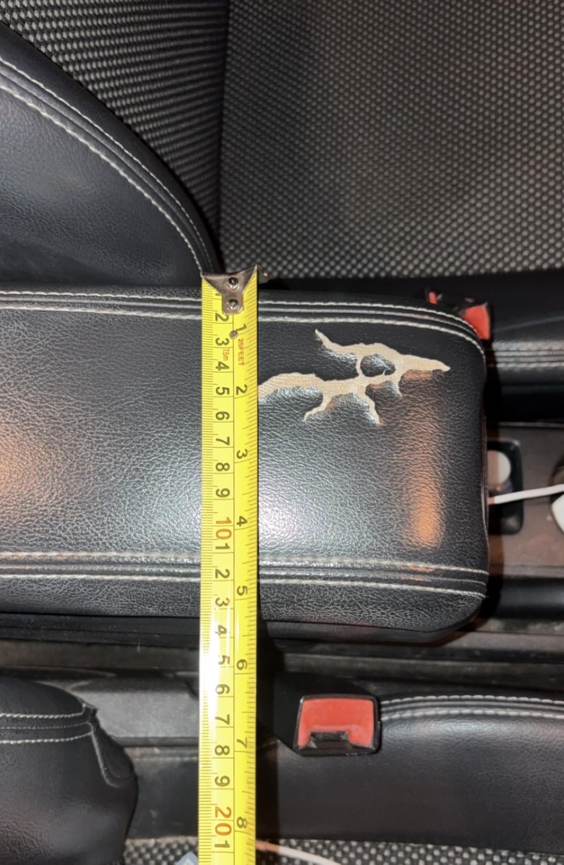 Amiss Auto Center Console Pad, Universal Waterproof Car Armrest Seat Box Cover, Car Interior Accessories, Leather Auto Armrest Cover Protector for Most Vehicle, SUV, Truck (Black) customer photo 1