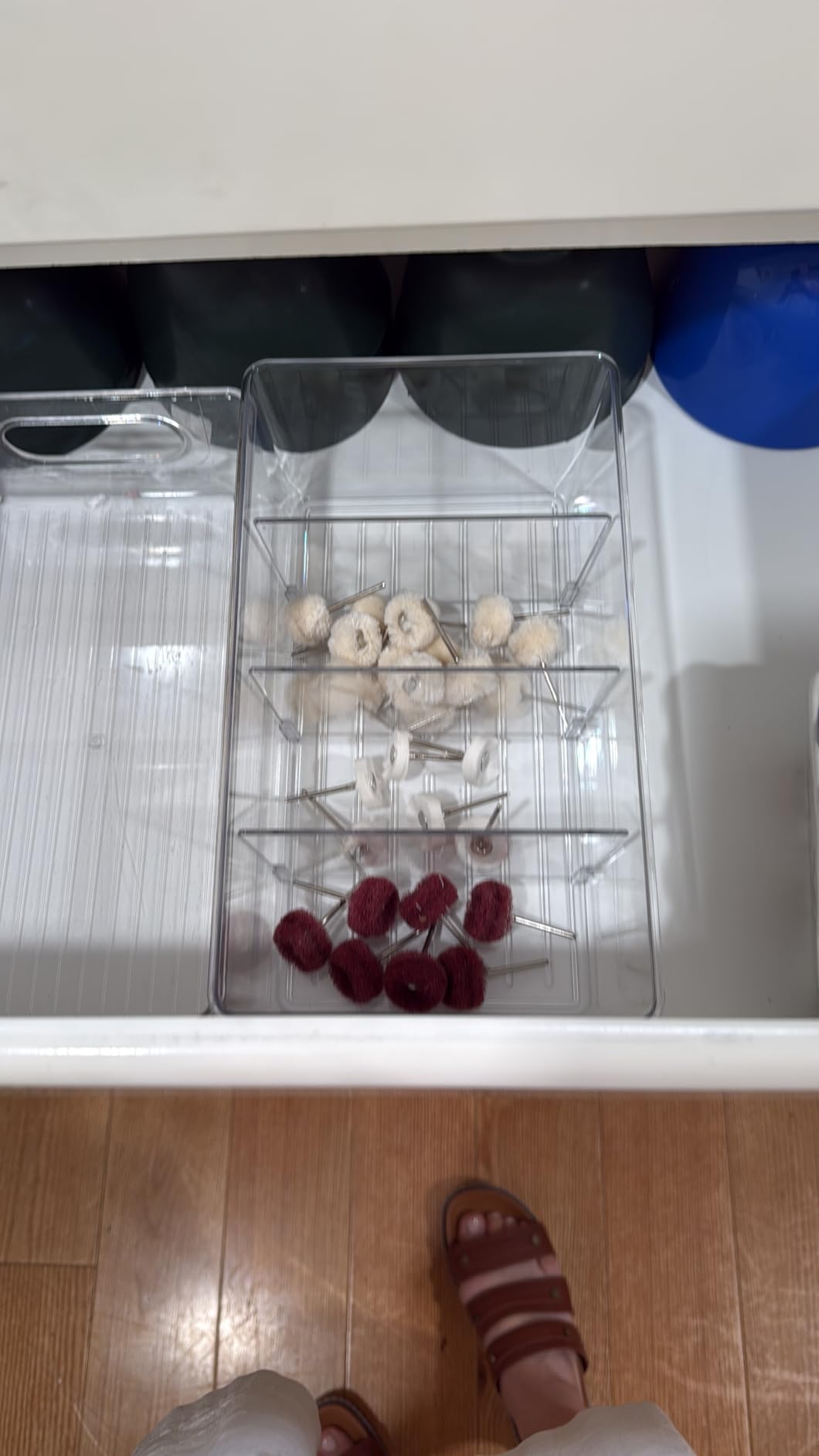 Vtopmart 4 Pack Food Storage Organizer Bins, Clear Plastic Bins for Pantry, Kitchen, Fridge, Cabinet Organization and Storage, 4 Compartment Holder Packets, Snacks, Pouches, Spice Packets customer photo 2