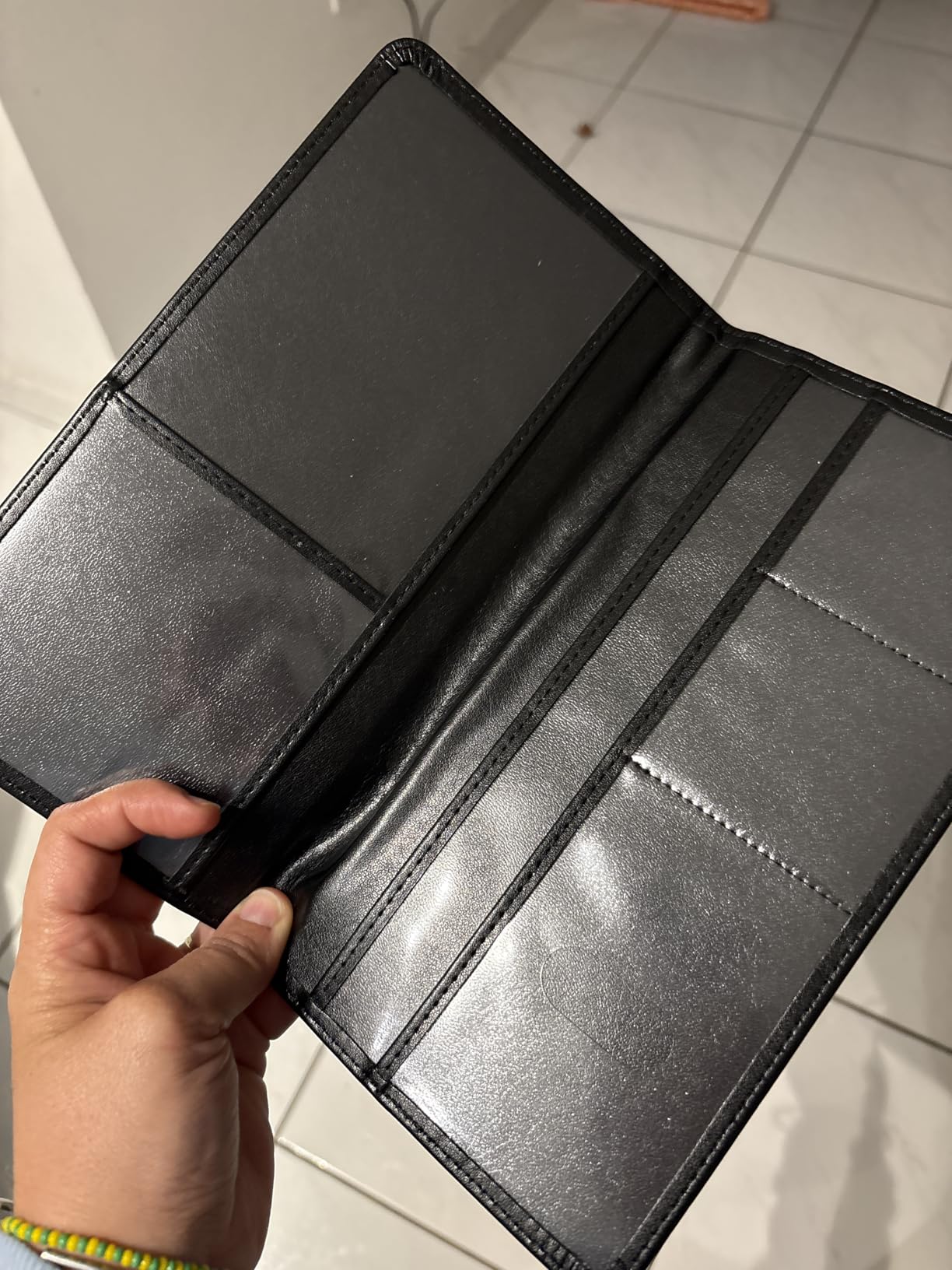 HIIXHC Car Registration and Insurance Card Holder - Leather Vehicle Glove Box Automobile Documents Paperwork Wallet Case Organizer for ID, Driver's License, Key, Cards - Car Accessories for Women&Men customer photo 2