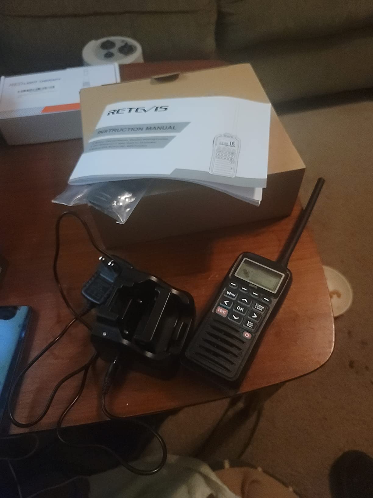 Retevis RM40 Marine Radio with GPS,DSC Distress Call,Mob Alarm,IP67 Waterproof Floating Handheld Radio,NOAA Weather Alert,1500mAh Battery,International Channels,for Boats Sailing Coast Guard (1 Pack) customer photo 2