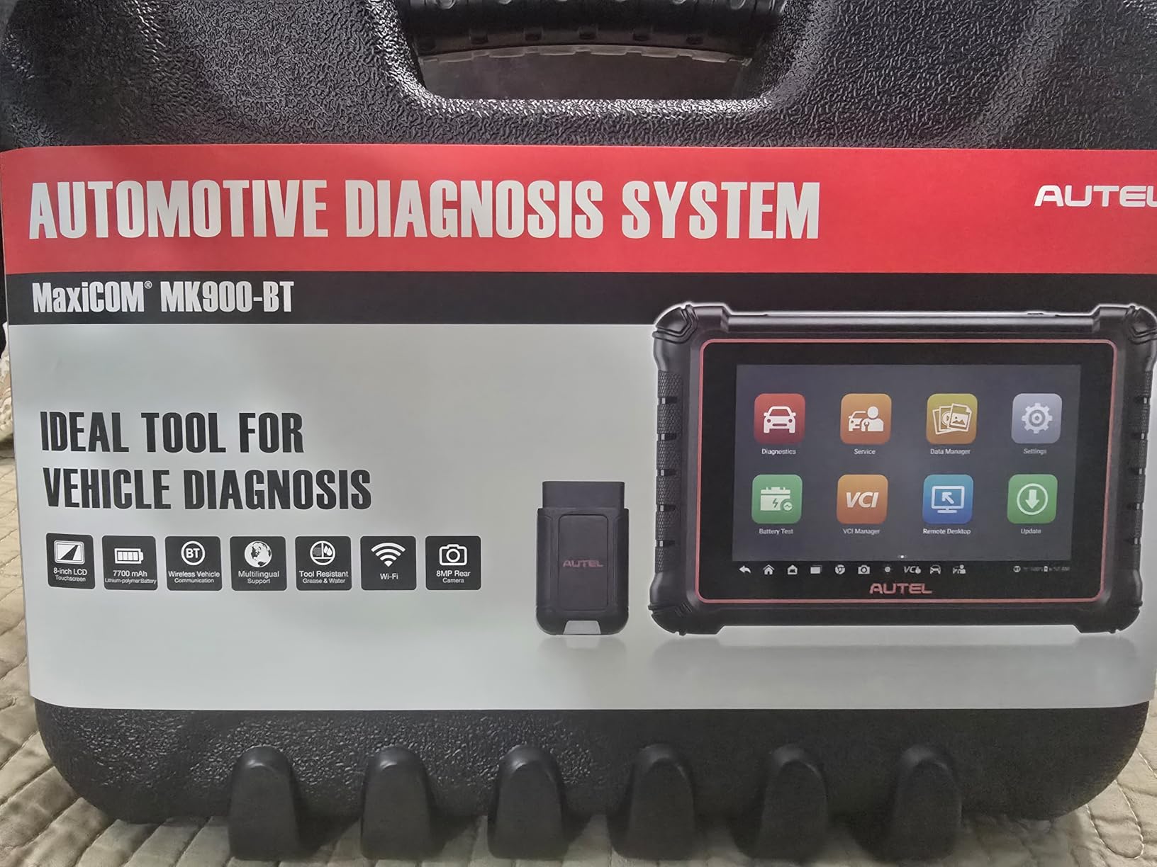 Autel Scanner MaxiCOM MK900BT, 2026 MK900-BT V2.0 Bidirectional Diagnostic Tool, 8in Up of MK900 MX808S MK808BT MX808S MK808Z, 3000+ Active Tests, 40+ Service, CAN-FD&DOIP, All System, FCA 11 OS customer photo 2