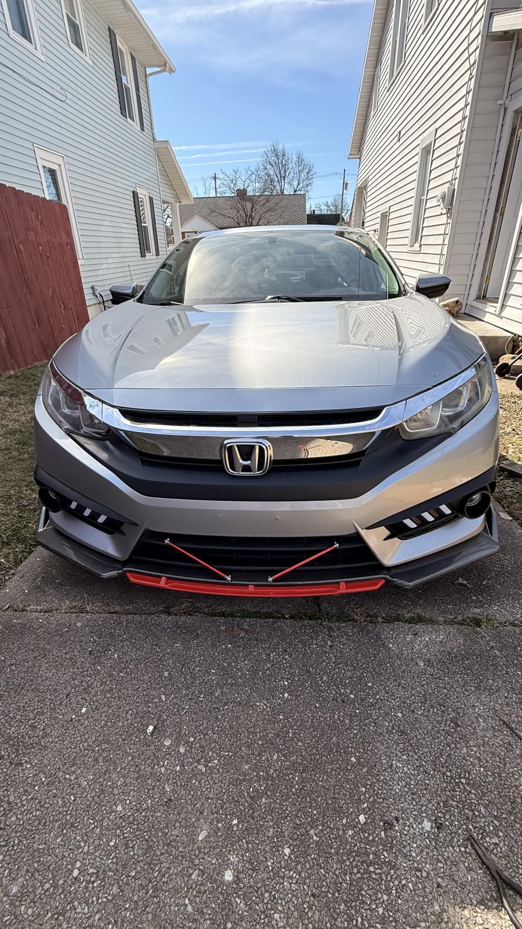 4PCS Universal Car Front Bumper Lip Body Kit Splitter Spoiler Diffuser Protector - Gloss Black,Black Tongue customer photo 1