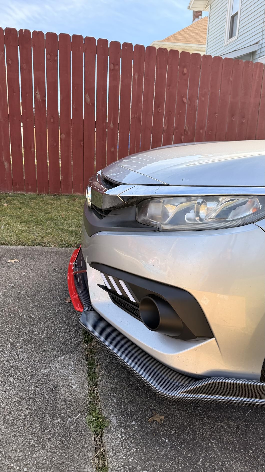 4PCS Universal Car Front Bumper Lip Body Kit Splitter Spoiler Diffuser Protector - Gloss Black,Black Tongue customer photo 2