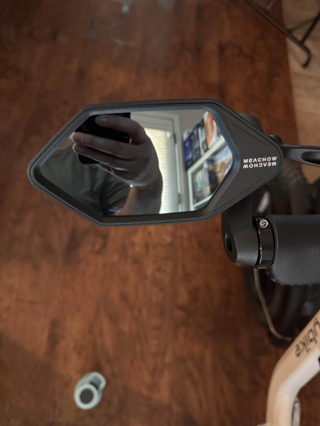 MEACHOW New Bar End Bike Mirror, Crystal UHD Automotive Grade Glass Lens E-Bike Mirrors, Scratch Resistant, Safe Rearview Mirrors customer photo 2