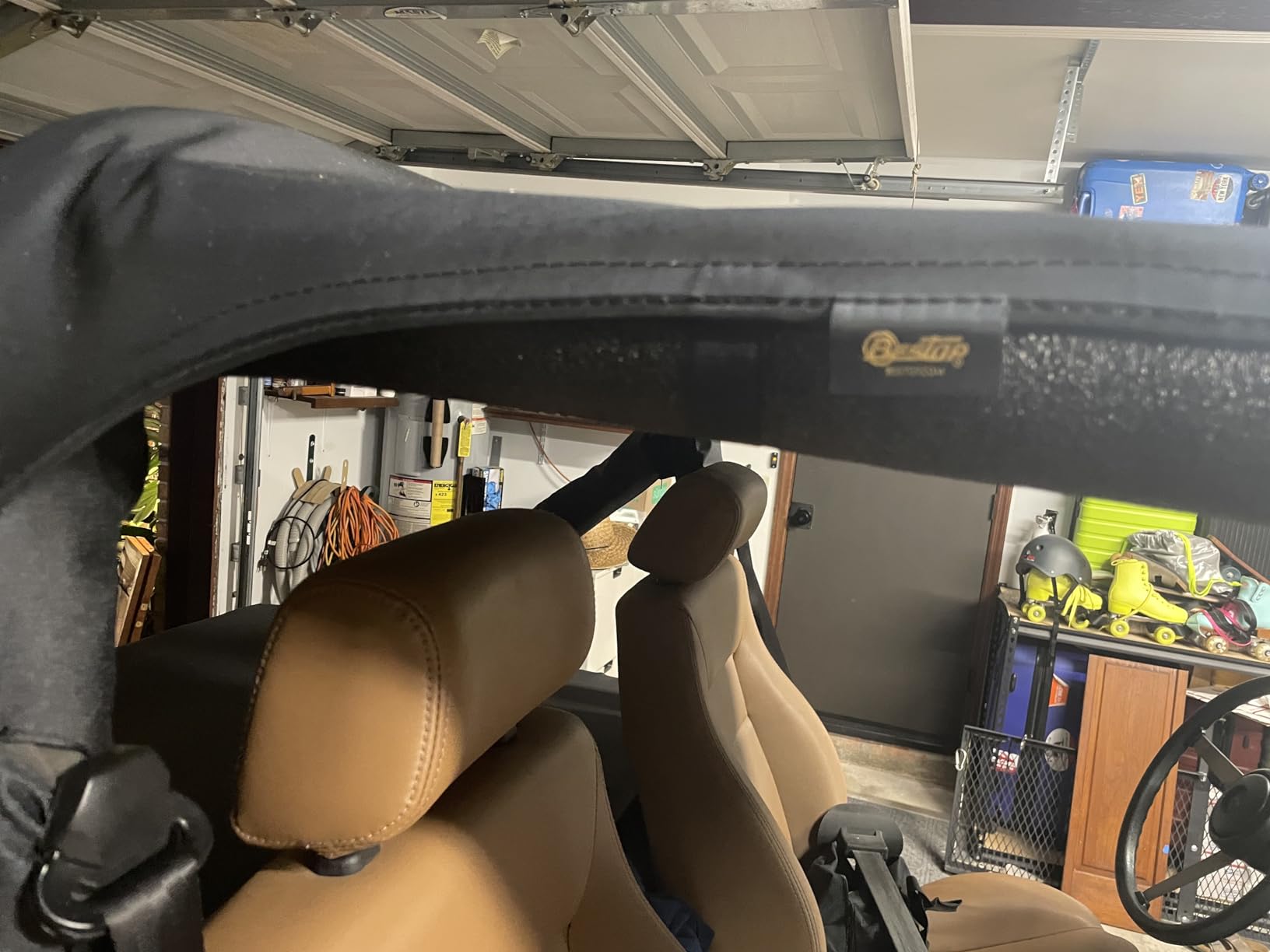 Oodles of Noodles Black Foam Roll Bar Padding - 3 Foot - Fire Retardant, Pre Slit High Density Clamp Foam Pipe Covers - Roll Cage Edge Guards for Vehicles Frames, Jeeps, UTVs, Poles, Bars - 2 Pack customer photo 1