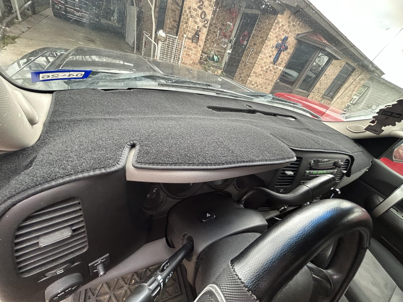 KEDAKEJI Dash Cover Dashboard Mat Carpet Compatible with 1998 1999 2000 2001 Dodge Ram 1500 2500 3500(Black) customer photo 1