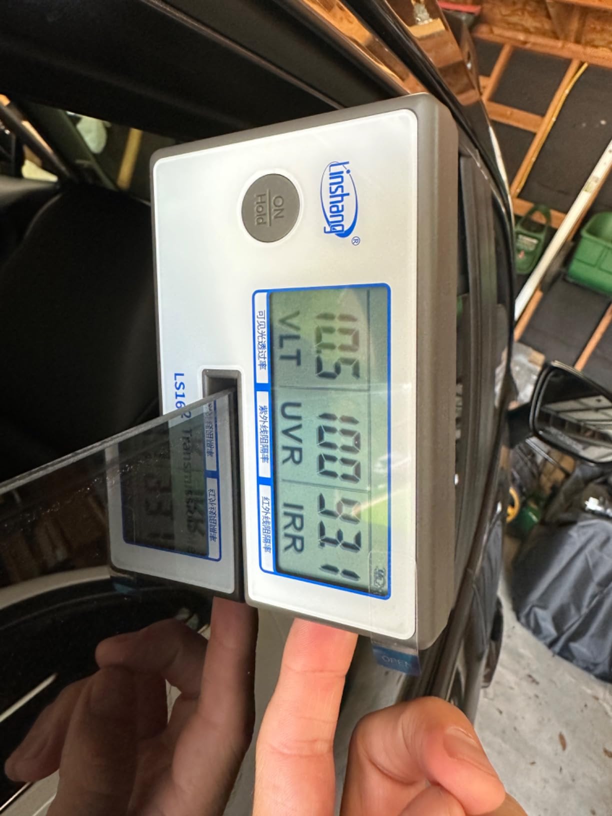 RockRose Portable Car Window Tint Meter Professional VLT/UVR/IRR Measurement for Auto Side Windows & Tint Films Instant Calibration & Data Lock for Pro Tint Installer Linshang Spectrum IR 950nm LS162 customer photo 1