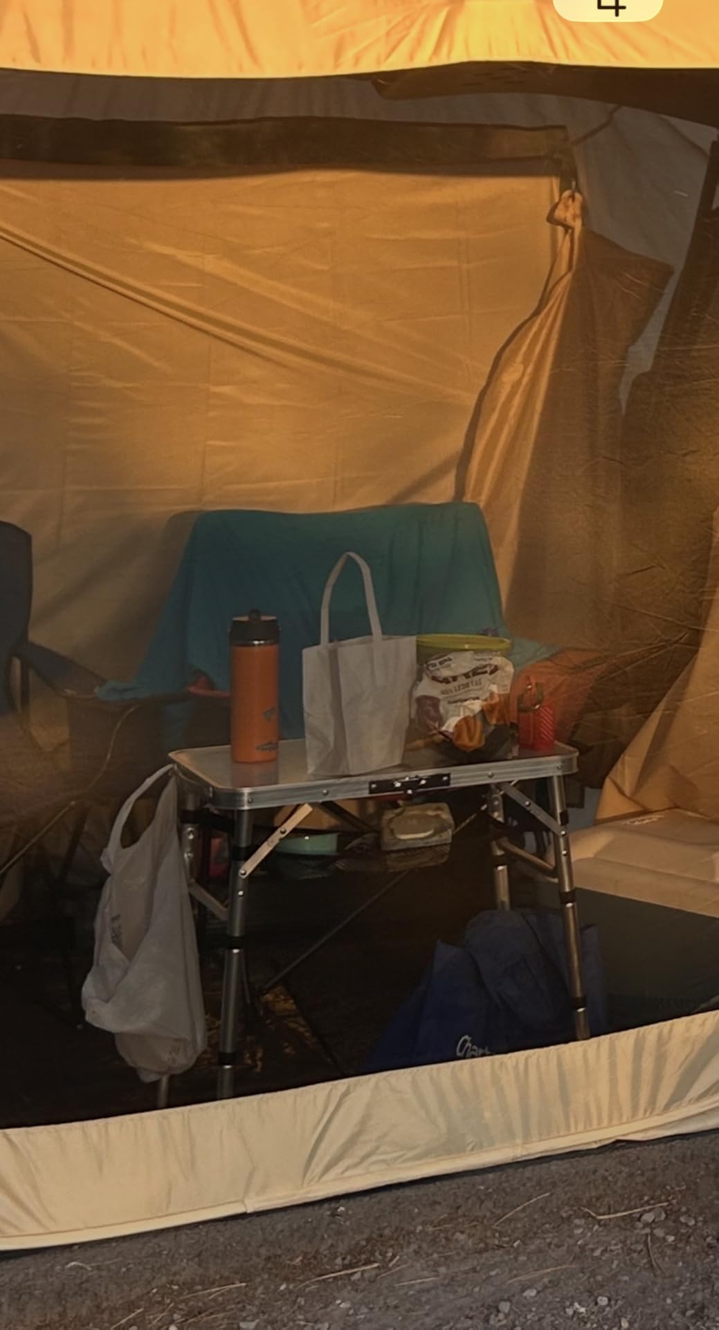 Anbte Folding Camping Table, Aluminum 24