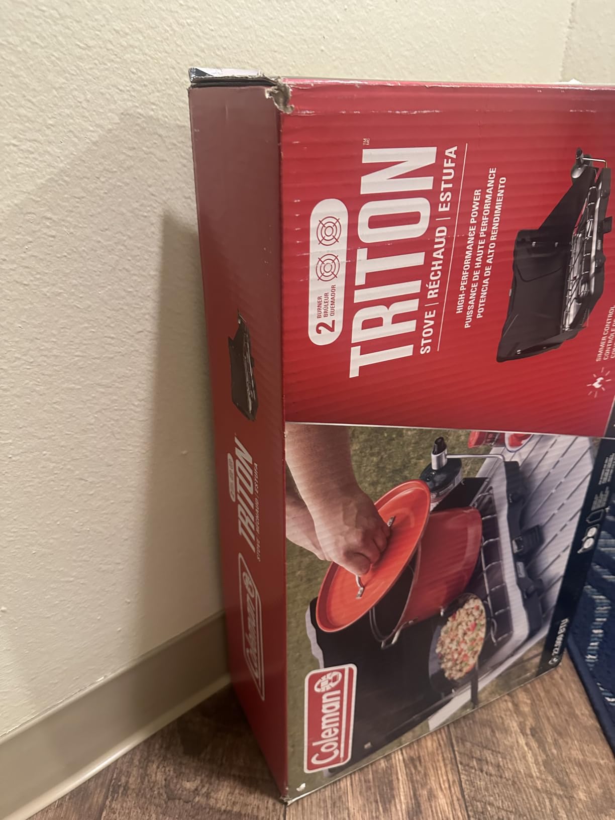 Coleman Triton 2-Burner Propane Stove, Portable Camping Cooktop with 2 Adjustable Burners & Wind Guards, 22,000 BTUs customer photo 1