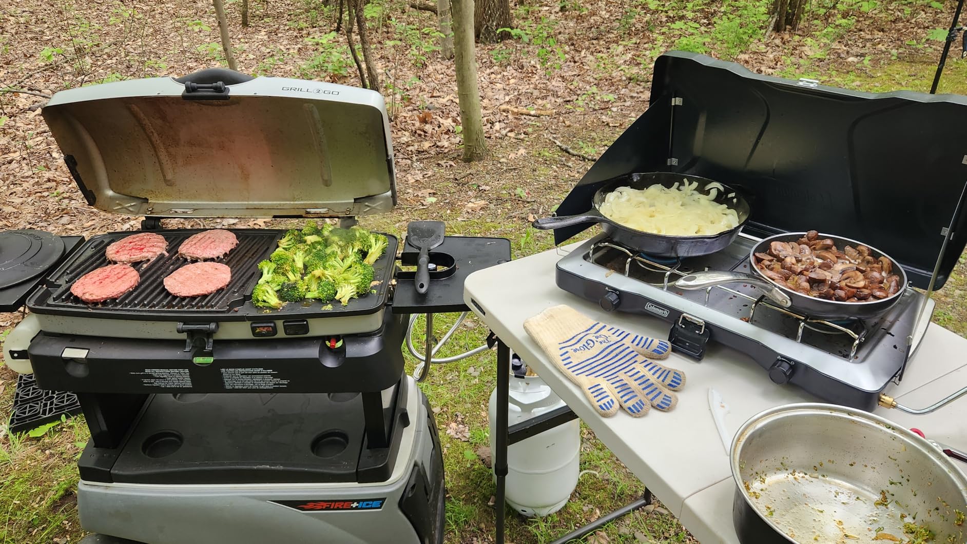 Coleman Triton 2-Burner Propane Stove, Portable Camping Cooktop with 2 Adjustable Burners & Wind Guards, 22,000 BTUs customer photo 2
