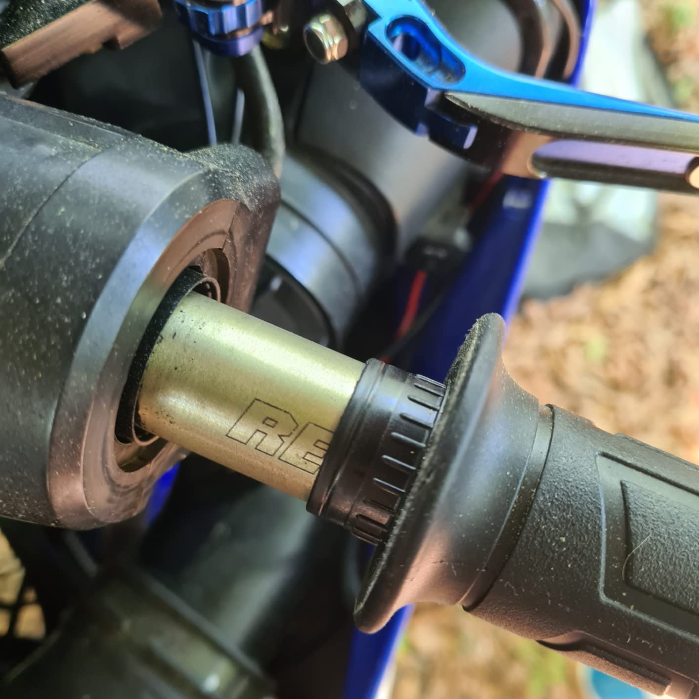 NTHREEAUTO Universal 7/8'' Heated Grips Motorcycle Handlebar Grip Compatible with Harley Honda Kawasaki Yamaha Dirt Bike ATV customer photo 1