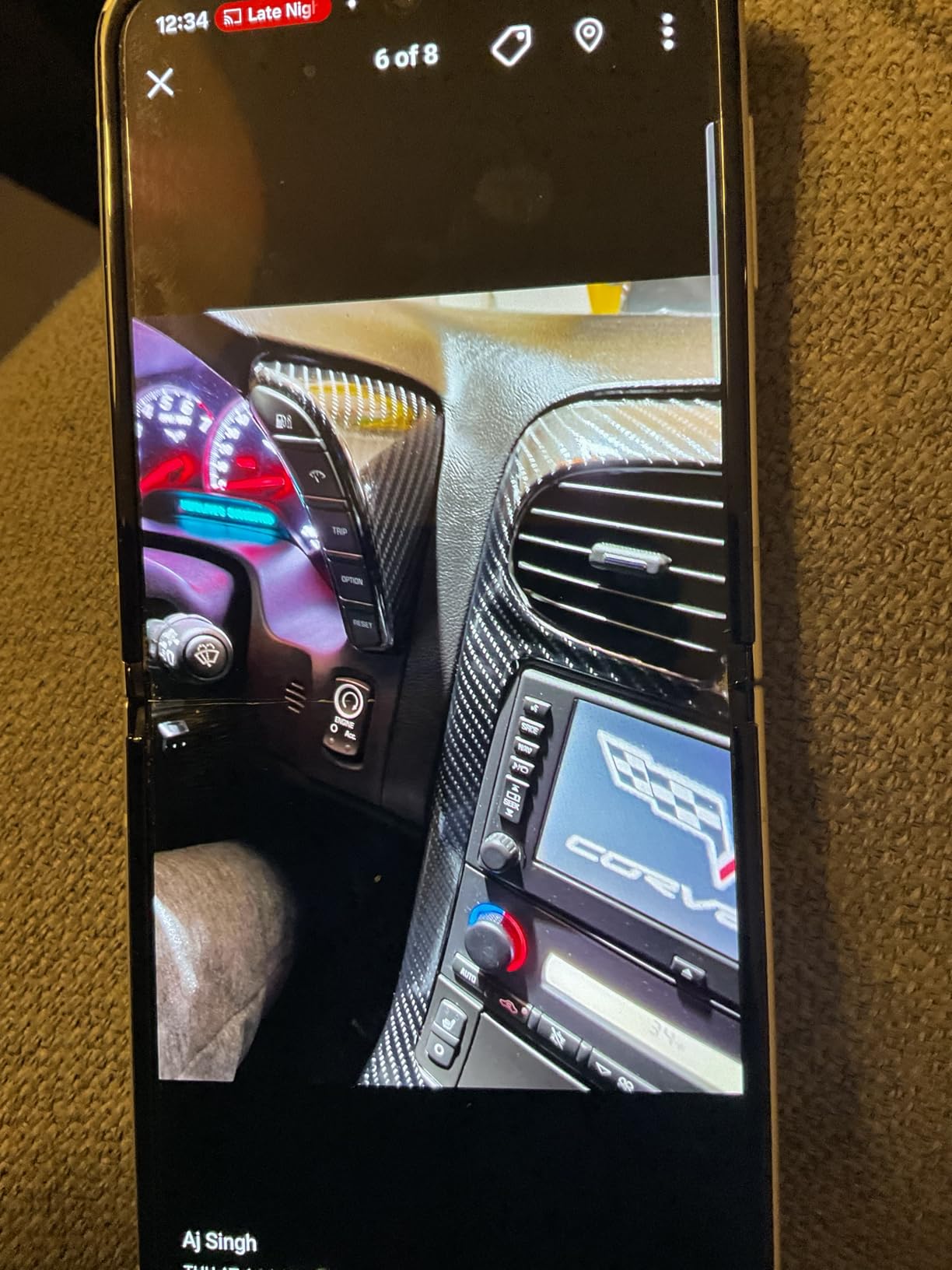 RockRose 7D Super Glossy Black Carbon Fiber Vinyl Wrap - Anti-Wrinkle, Air Release Automotive Wrap - DIY Decals Self Adhesive Car Vinyl Sticker for Interior/Exterior - Size 1FT x 10FT customer photo 1