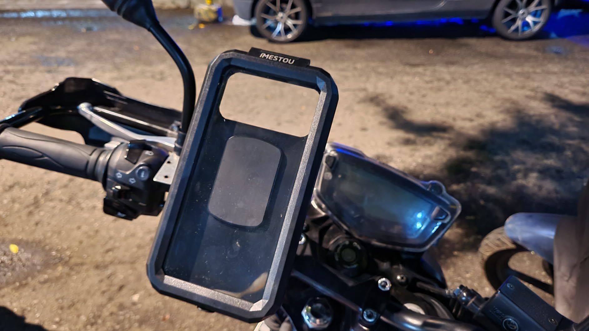 iMESTOU Anti-Theft Waterproof Motorcycle Phone Holder Bike Phone Mount 1