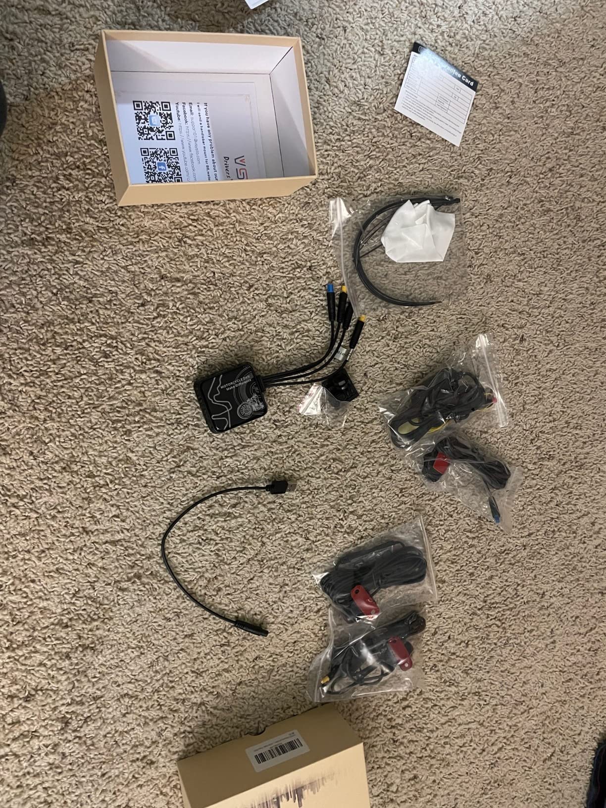 VSYSTO D6WL Motorcycle Dash Cam Front and Rear Dual 1080P Waterproof Cameras with WiFi App Control G-Sensor Loop Recording 256GB Support customer photo 1