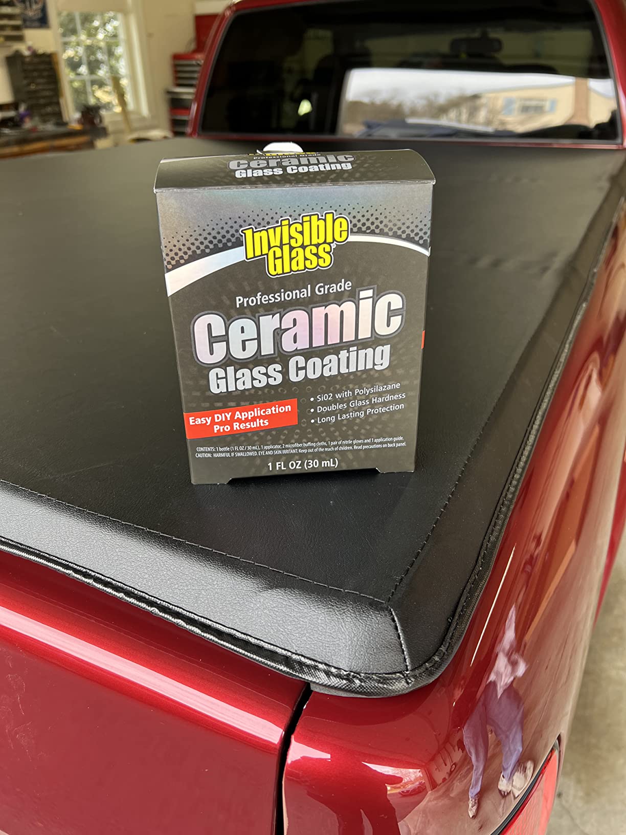Invisible Glass 95151 Ceramic Glass Coating Kit - Long-Lasting, Rain Repellent & Hydrophobic Protection for Automotive Glass Windshields - Scratch & Weather Resistant - Quick, Easy Application - 30 mL customer photo 2