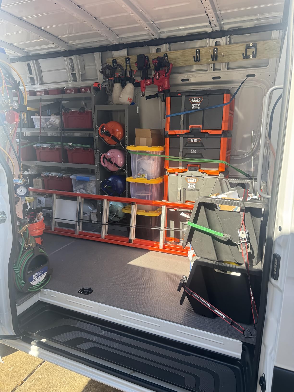 AA Products SH-6005(2) Steel Mid/High Roof Van Shelving Storage System Fits Transit, NV, Promaster and Sprinter, Set of 2 Van Shelving Units, 52''W x 60''H x 13''D customer photo 1