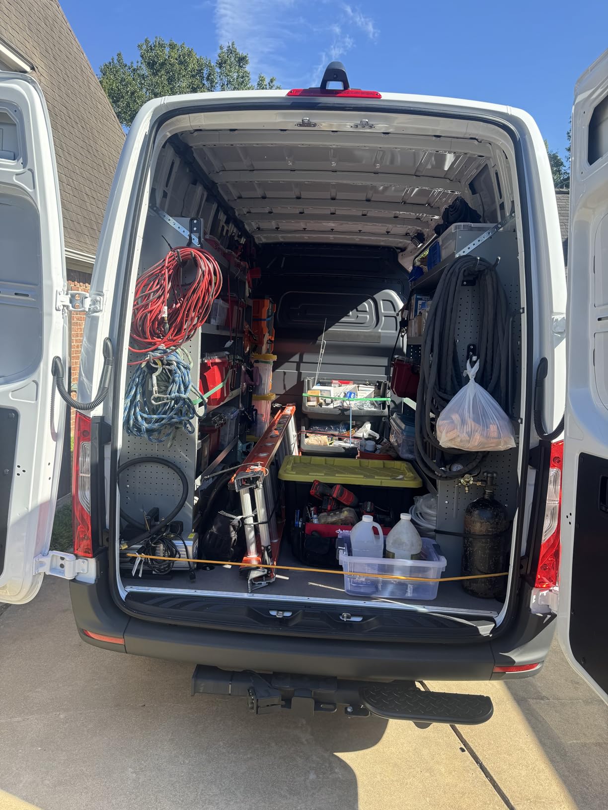 AA Products SH-6005(2) Steel Mid/High Roof Van Shelving Storage System Fits Transit, NV, Promaster and Sprinter, Set of 2 Van Shelving Units, 52''W x 60''H x 13''D customer photo 2