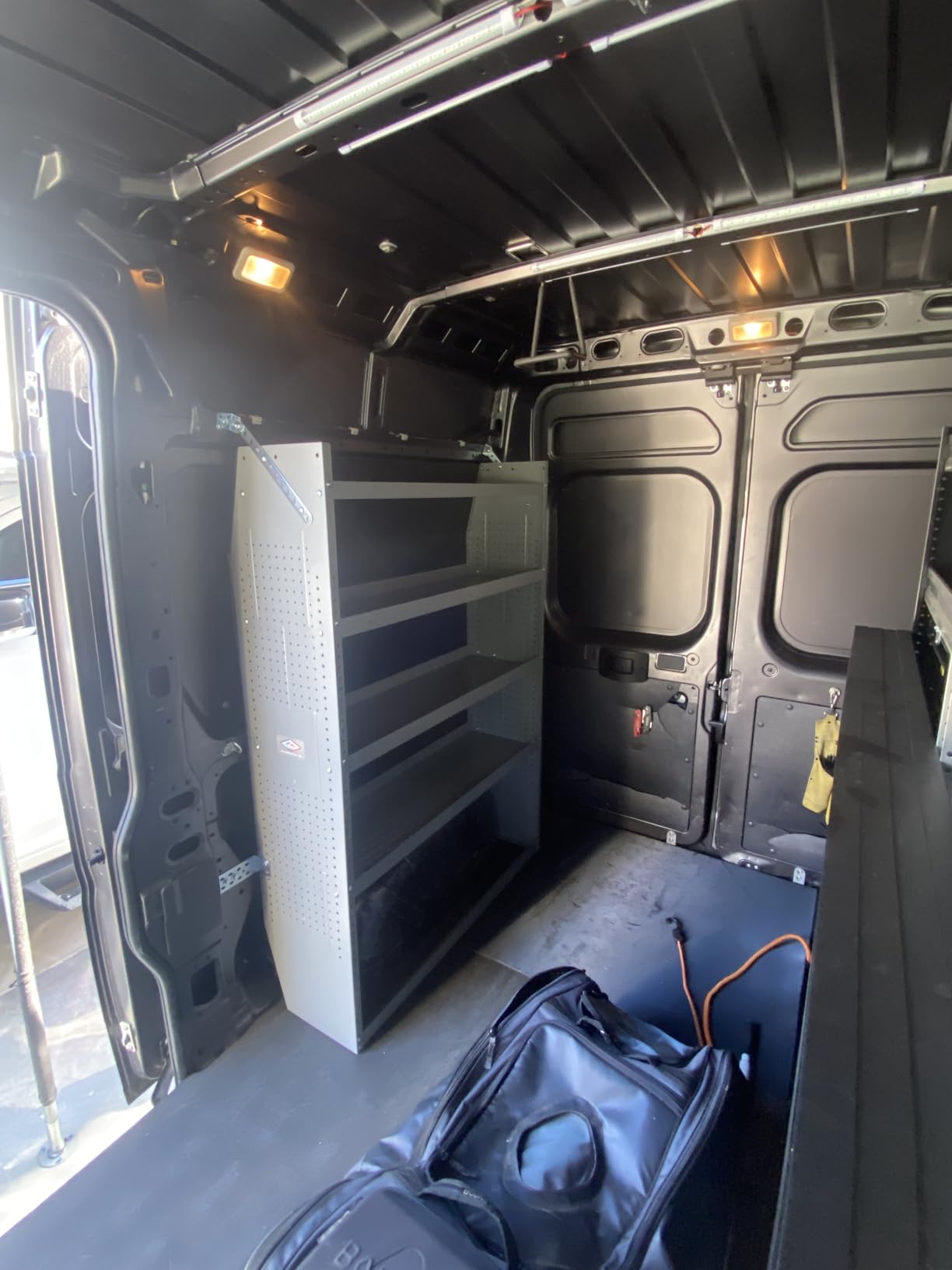 AA Products SH-6004 Steel Mid/High Roof Van Shelving Storage System Fits Transit, NV, Promaster and Sprinter, Van Shelving Units, 42''W x 60''H x 13''D customer photo 1