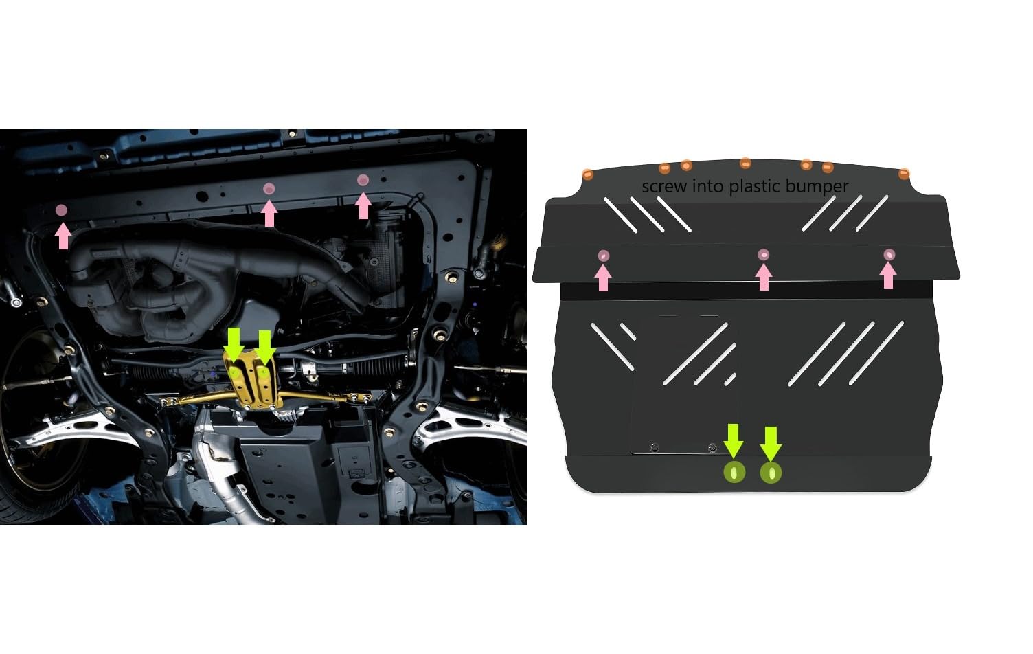Kojem Aluminum Under Tray Skid Plate Compatible with 2004-2007 Subaru WRX STI Engine Splash Shield customer photo 1